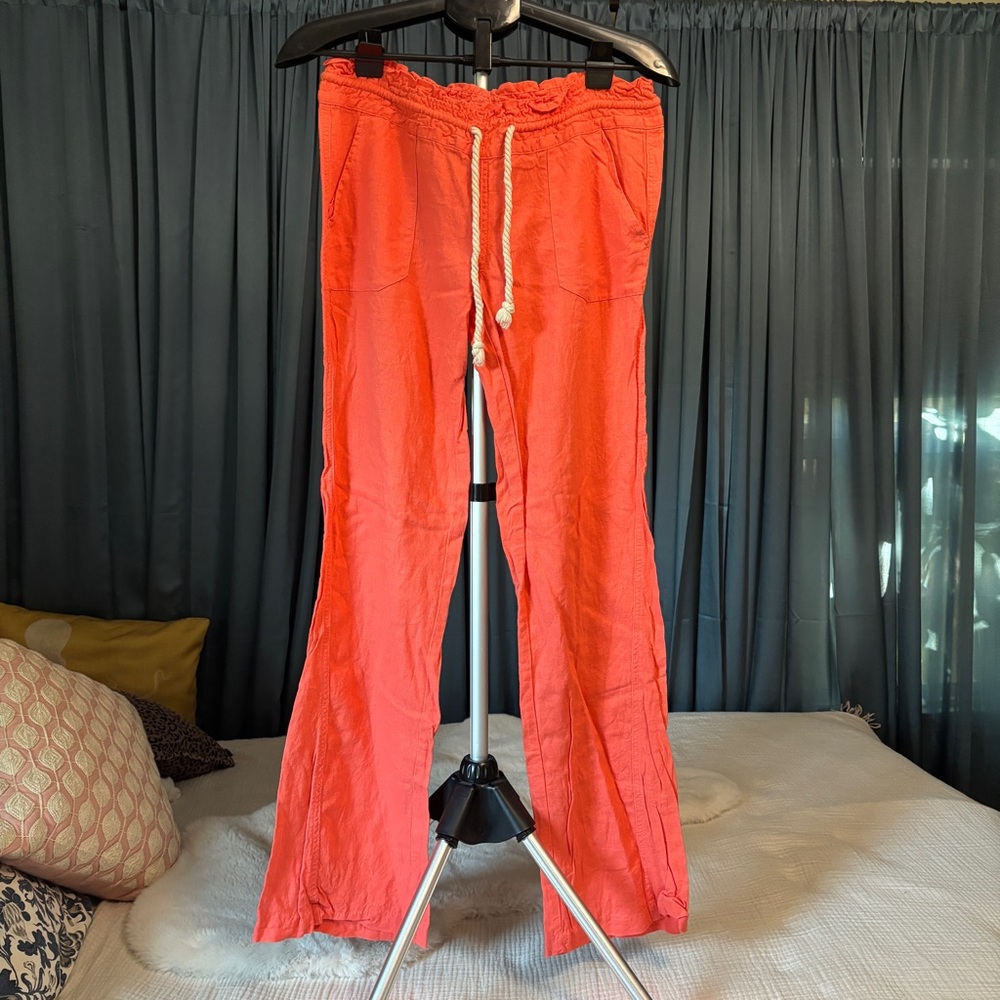 Roxy vacation pant. Medium. Orang/pink